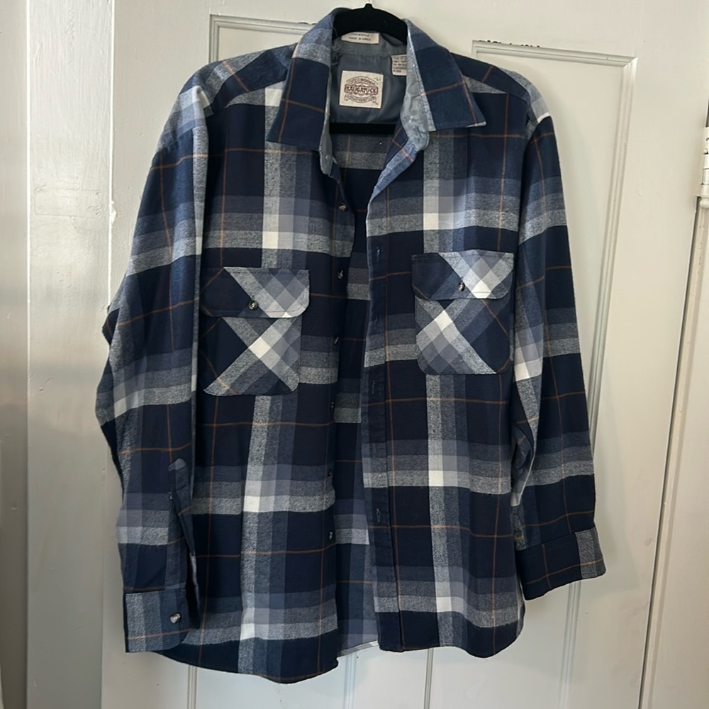 flannel button down